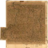 Přehledová mapa velkostatku Vysoký Chlumec v topologické mapě