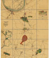 Porostní mapa revírního dílu Roudnice