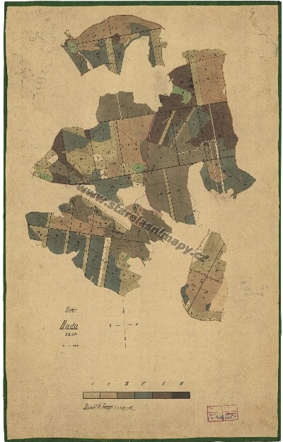 Porostní mapa revíru Buda
