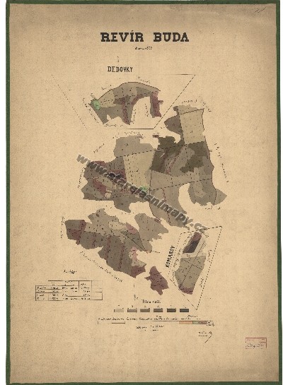 Porostní mapa revíru Buda