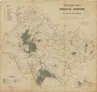 Přehledová mapa panství Vimperk