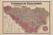 Církevní mapa Budějovické diecéze