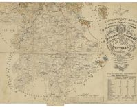 Přehledná mapa panství Protivín, Libějovice, Chřešťovice, Netolice, Písek a Bavorov