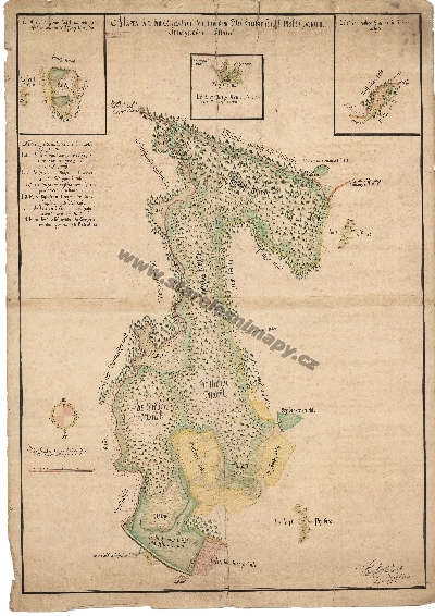 Mapa rašelinišť na JZ od Příbaze