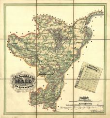 Mapa honebních revírů Hall a Hameth