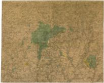 Přehledová mapa topografická panství Telč se zakreslenými revíry Rosičky, Roštýnská obora, Řásná a Řídelov