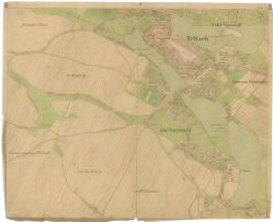 Katastrální mapa obce Telč z roku 1825