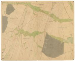 Katastrální mapa obce Telč z roku 1825