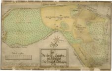 Mapa (plán) vrchnostenských pozemků dvora Rubaschhof u Slavonic