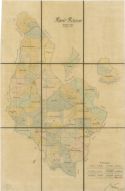Porostní mapa revíru Rácov podle stavu na podzim 1924