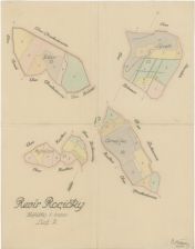 Porostní mapa revíru Rosičky 1926