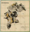 Porostní mapa revíru Řásná - Řídelov podle stavu počátku roku 1883