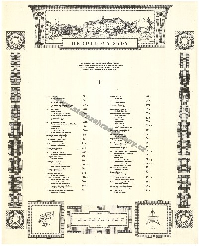 Heroldovy sady - list č. 1