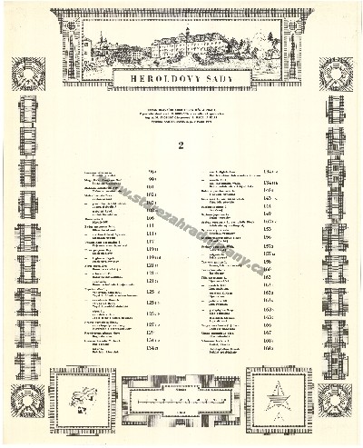 Heroldovy sady - list č. 2